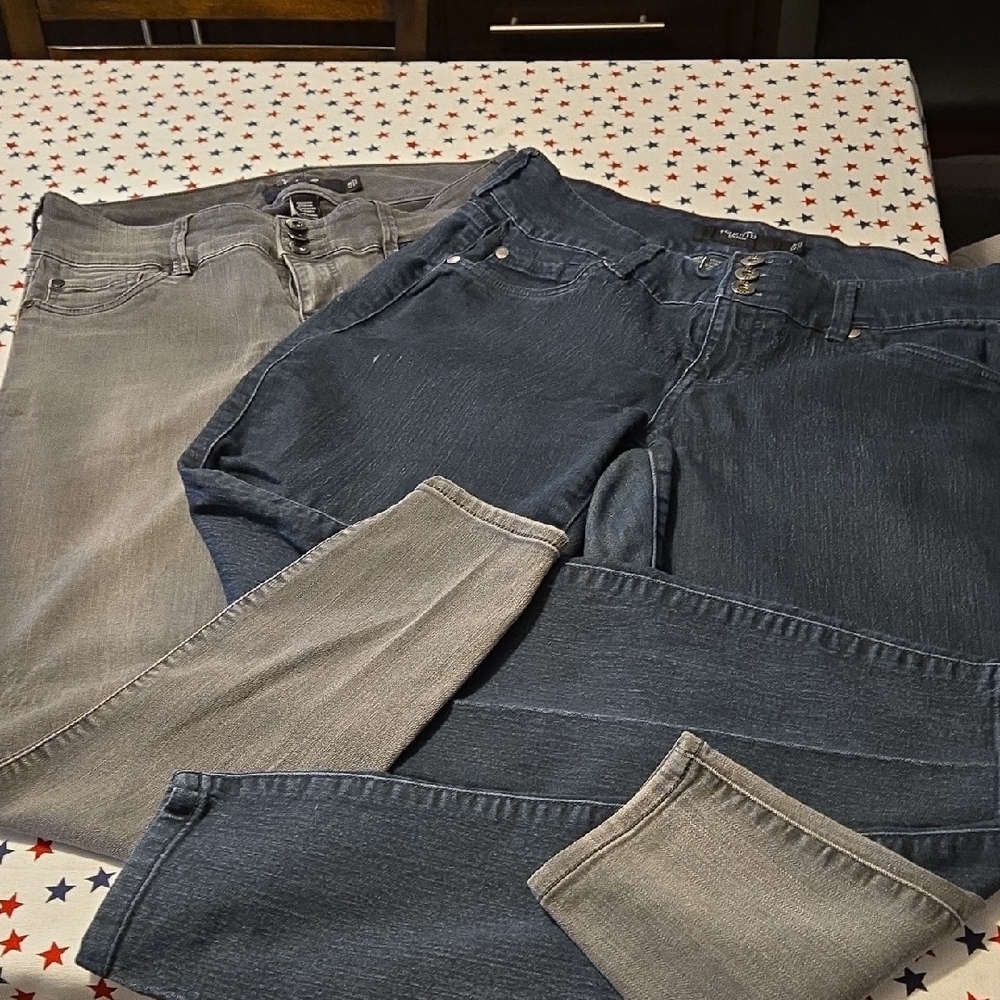 Torrid Gray and Blue Women Jeans Jeggings